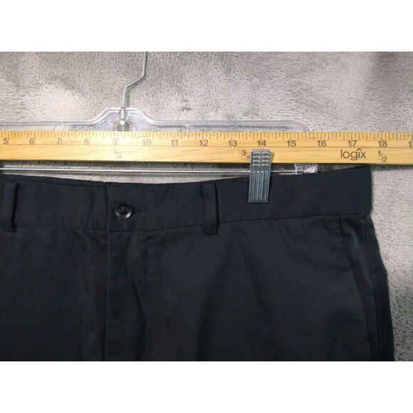 Nike Golf Shorts Mens 34 Black Chino Tour Dri Fit Standard Flat Front Mid Rise - Picture 3 of 10